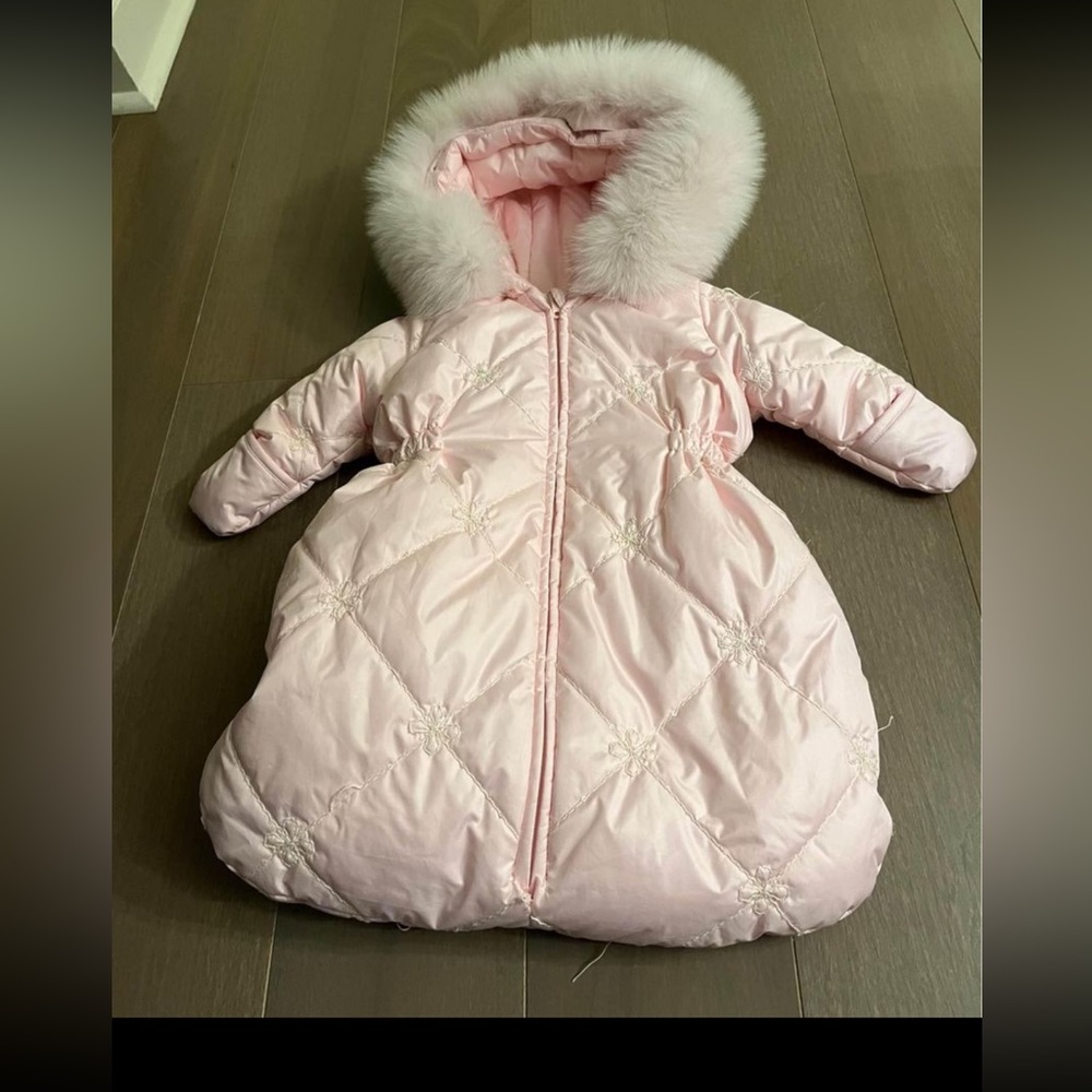 Pink Baby snowsuit 0-6